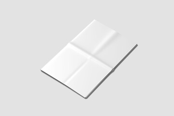 Blank front page of newspaper mockup