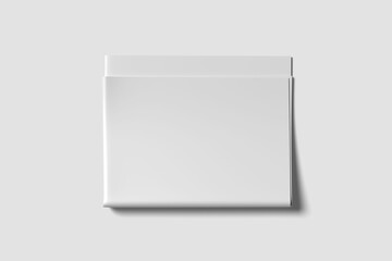 Blank newspaper mockup top view