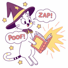 Magical Cat Witch – Paws & Spells