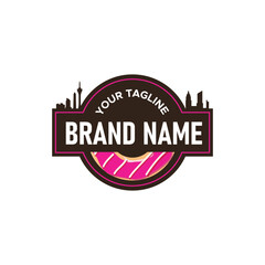 DONUT city skyline logo