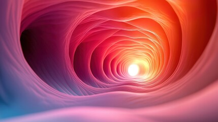 3d render, abstract background of multicolored gradient tubes, simple labyrinth wallpaper, colorful volumetric line