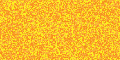 Triangular mosaic backdrop. Abstract retro pattern of polygonal shapes. Modern design and decoration vector. Orange polygonal wall.  