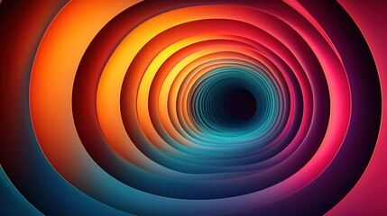 3d render, abstract background of multicolored gradient tubes, simple labyrinth wallpaper, colorful volumetric line