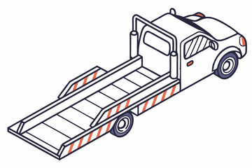 vector drawing of a truck
