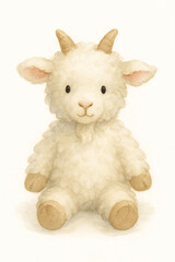 やぎのふわふわぬいぐるみ