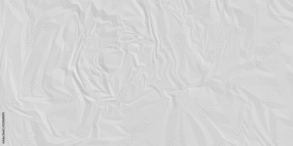 Poster white crumpled recycled craft paper texture background. abstract blank background with space paper f