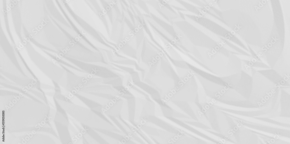 Poster white crumpled recycled craft paper texture background. abstract blank background with space paper f