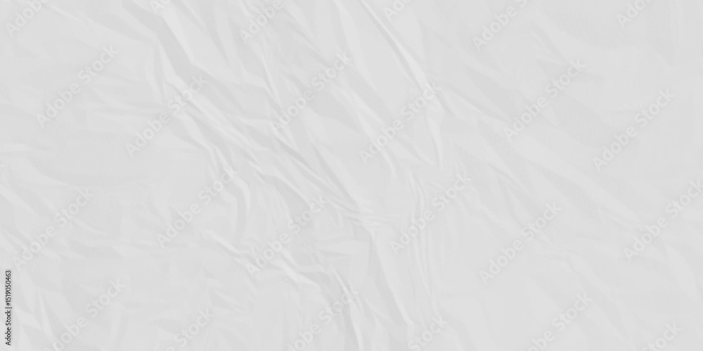 Poster white crumpled recycled craft paper texture background. abstract blank background with space paper f