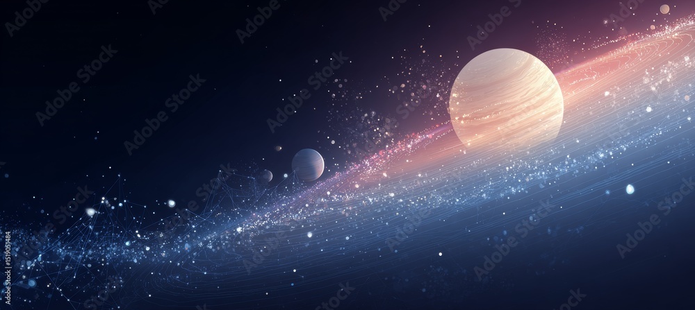 Canvas Prints planetary .generative ai technology.