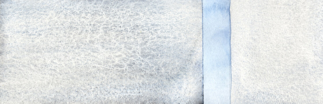 Abstract grey and blue watercolor background with texture and copy space