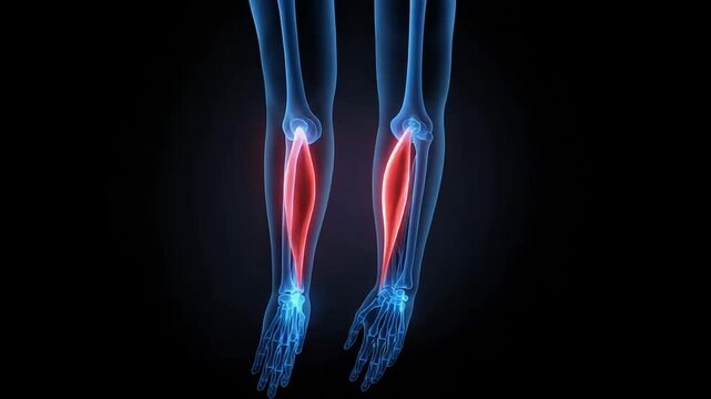Human Anatomy Forearm Muscles, Brachioradialis and Flexor Carpi Radialis