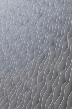 Geometric facade detail of a modern building in Bordeaux, France