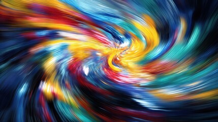 Obraz premium Vibrant swirling abstract painting