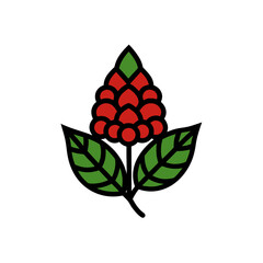 Obraz premium Beautiful Mountain Laurel Vector Doodle Clipart