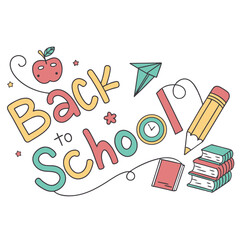Back to School A Colorful Illustration of Learning and Education
