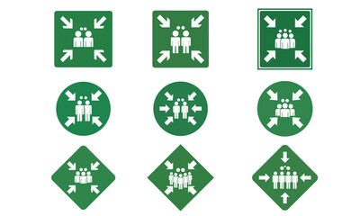 Standardized Assembly Point Signs: Visual Symbols for Emergency Evacuation Gathering