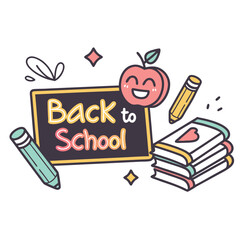 Back to School A Colorful Illustration of Learning and Education

