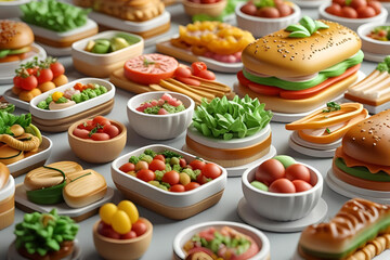 fresh vegetable salad