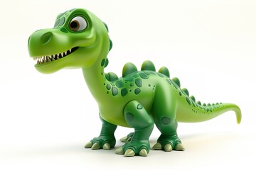 Fototapeta premium green dinosaur toy