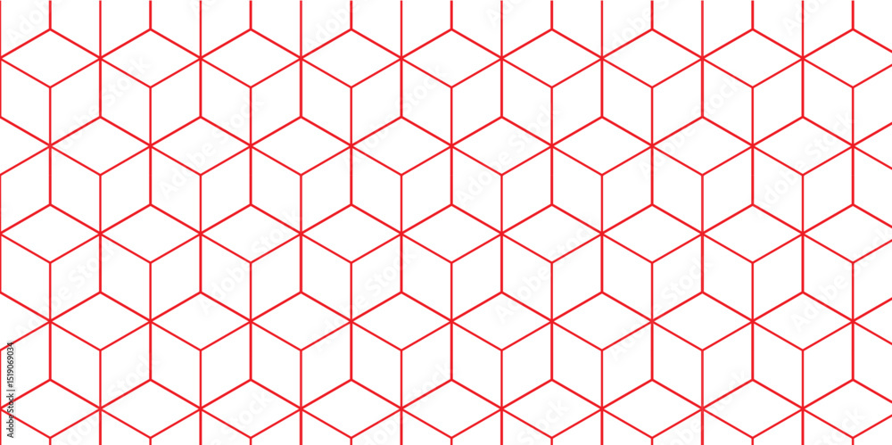 Poster cubic hexagon texture. geometric cube grid seamless pattern. geometric pattern illustration mosaic, 