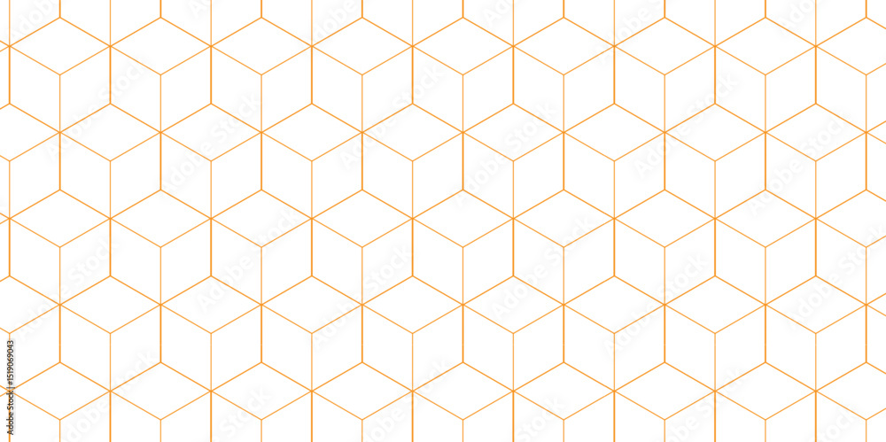 Poster cubic hexagon texture. geometric cube grid seamless pattern. geometric pattern illustration mosaic, 