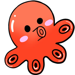 문어 일러스트