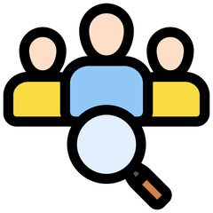 Human Resources icon symbol. Vector illustration.