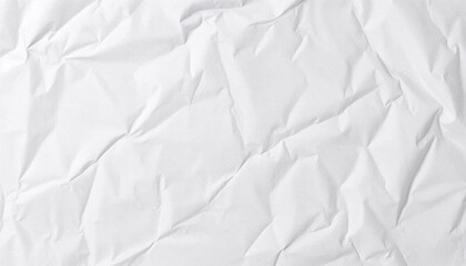Obraz premium Wrinkled white paper texture for background or design use 