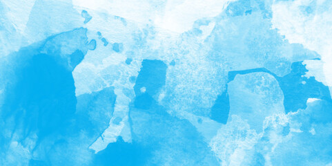 Turquoise color handmade blue vector watercolor texture, This is sky blue watercolor splash, bright multicolor hand drawn blue watercolor illustration, Sky in watercolor painting soft textured.