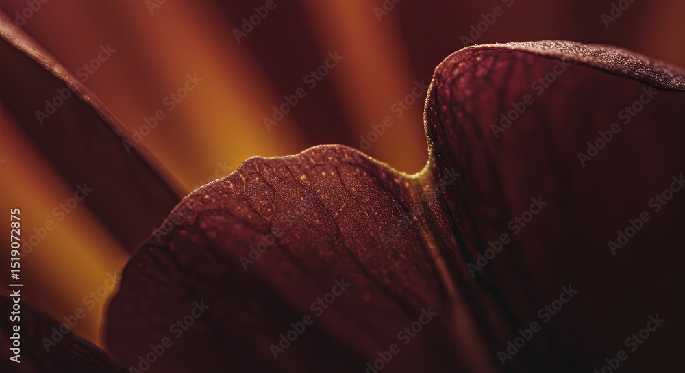 Aufkleber a close up of a leaf with a shiny, wet surface