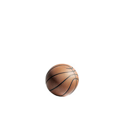 Basketball in Mid-Air