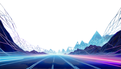 Abstract glowing, digital technology background