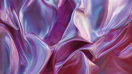  Liquid Lavender – Glossy Purple Folds in Motion 
