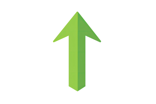 Green upward arrow