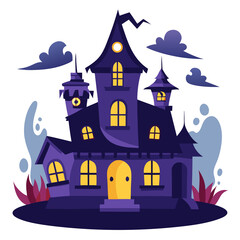 castle in the moonlight