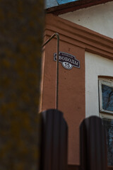 old street sign