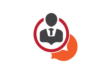 Elegant suitcase and business man icon logo design, professional travel symbol, corporate style, minimalist vector art SVG file