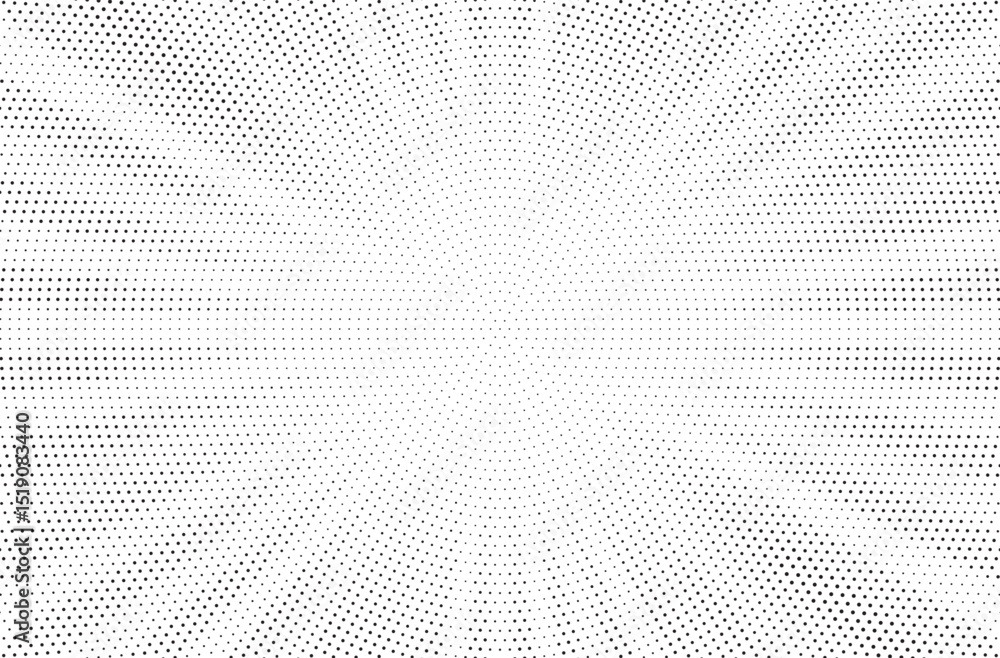 Fototapete Halftone gradient sun rays pattern. Abstract halftone vector dots background. monochrome dots pattern. Vector background in comic book style with sunburst rays and halftone. Retro pop art design.