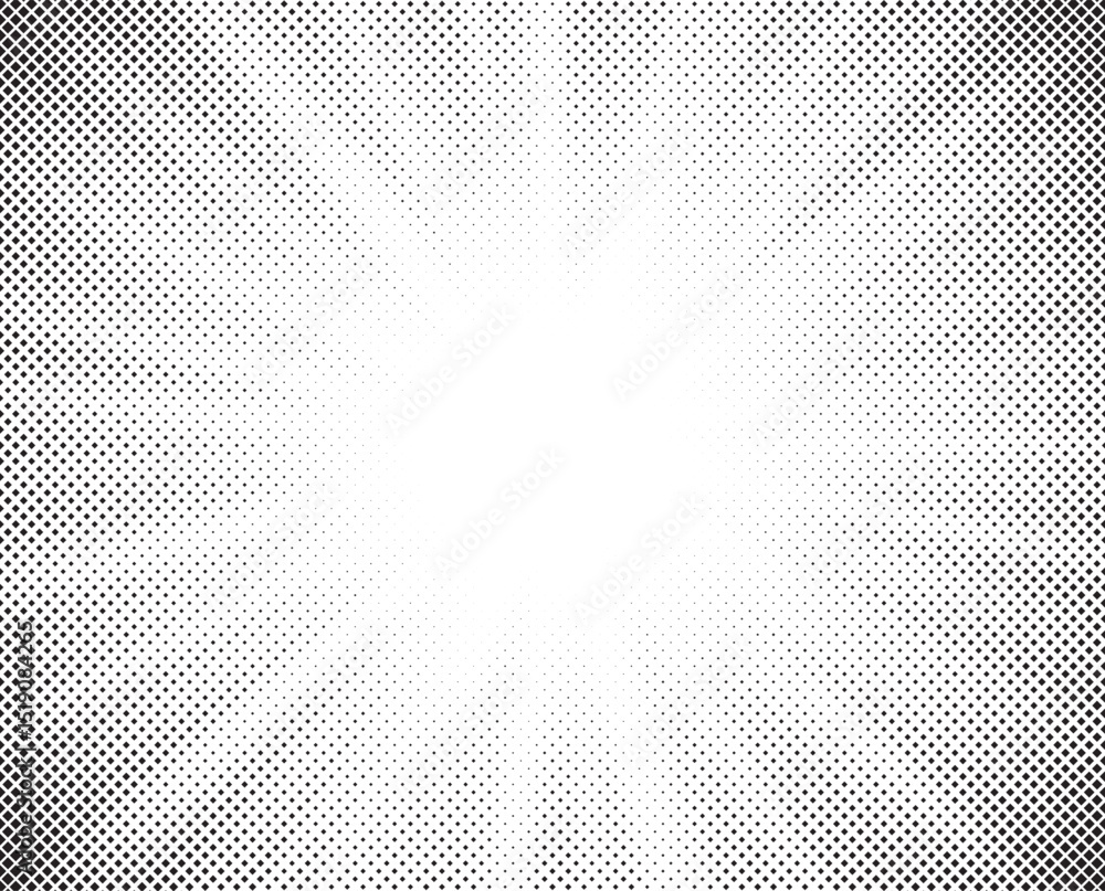 Poster halftone gradient sun rays pattern. abstract halftone vector dots background. monochrome dots patter
