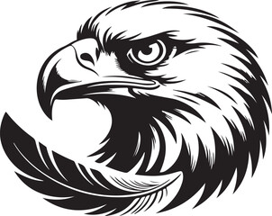 Fototapeta premium eagle head vector
