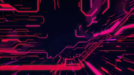 Abstract digital background with vibrant lines and glowing circuits in a futuristic style showcasing technology and innovation in a dark setting
