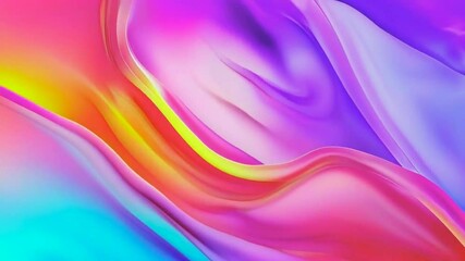 Abstract swirling vibrant colors, dynamic fluid forms, multicolored, smooth gradients. - Powered by Adobe