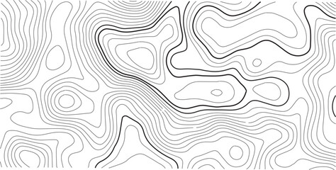 Fototapeta premium Topographic map background geographic line map with elevation assignments. Modern design with White background with topographic wavy pattern design.