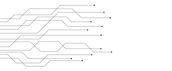 circuit board electronics digital technology banner blue
