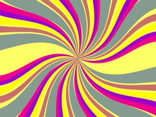 Vintage retro banner background. Colorful grunge wave wallpaper. Vector illustration. Twist party backround pattern.
