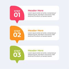 Three step process with a lightbulb checklist and gears.