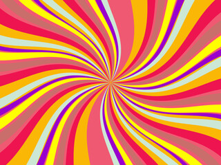 Vintage retro banner background. Colorful grunge wave wallpaper. Vector illustration. Twist party backround pattern.
