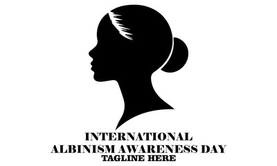 International albinism awareness day vector Illustration. International albinism awareness day logo design with white background