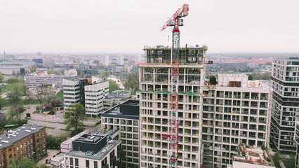 dynamic development and growth of a vibrant city landscape