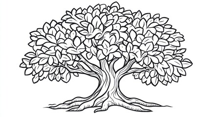 Detailed black and white tree drawing (1)